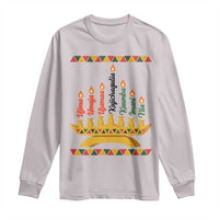 7 Principles Of Kwanzaa Long Sleeve Shirt Festival Of Lights African Heritage Gift - Wonder Print Shop