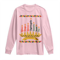 7 Principles Of Kwanzaa Long Sleeve Shirt Festival Of Lights African Heritage Gift - Wonder Print Shop