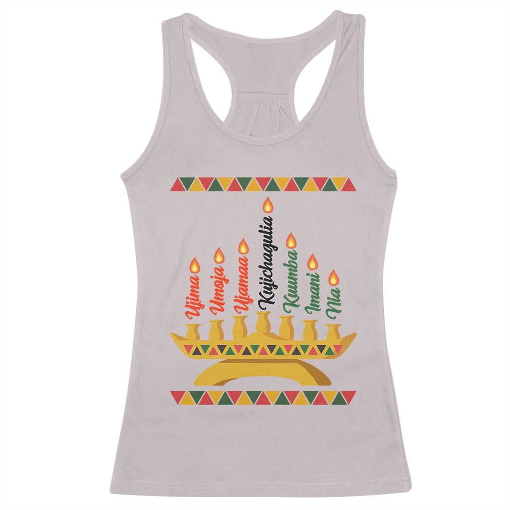 7 Principles Of Kwanzaa Racerback Tank Top Festival Of Lights African Heritage Gift - Wonder Print Shop