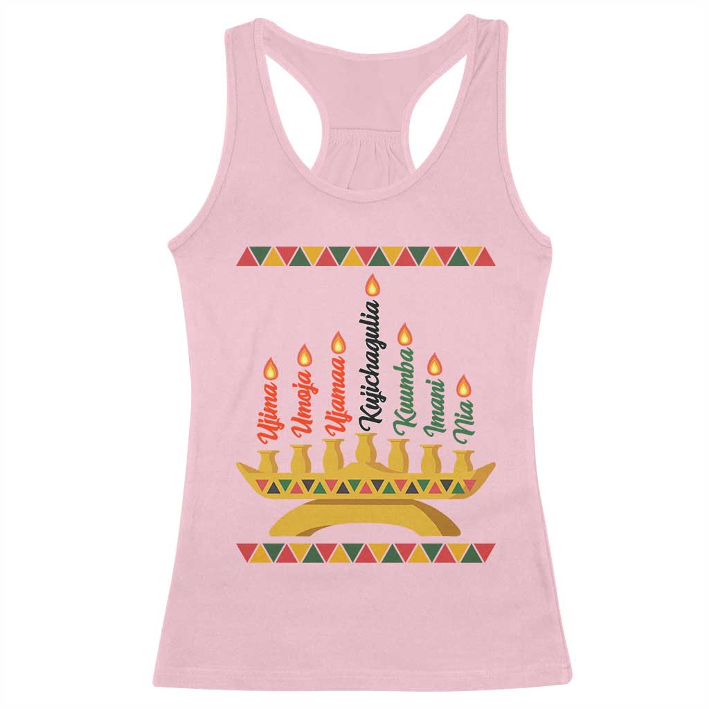 7 Principles Of Kwanzaa Racerback Tank Top Festival Of Lights African Heritage Gift - Wonder Print Shop