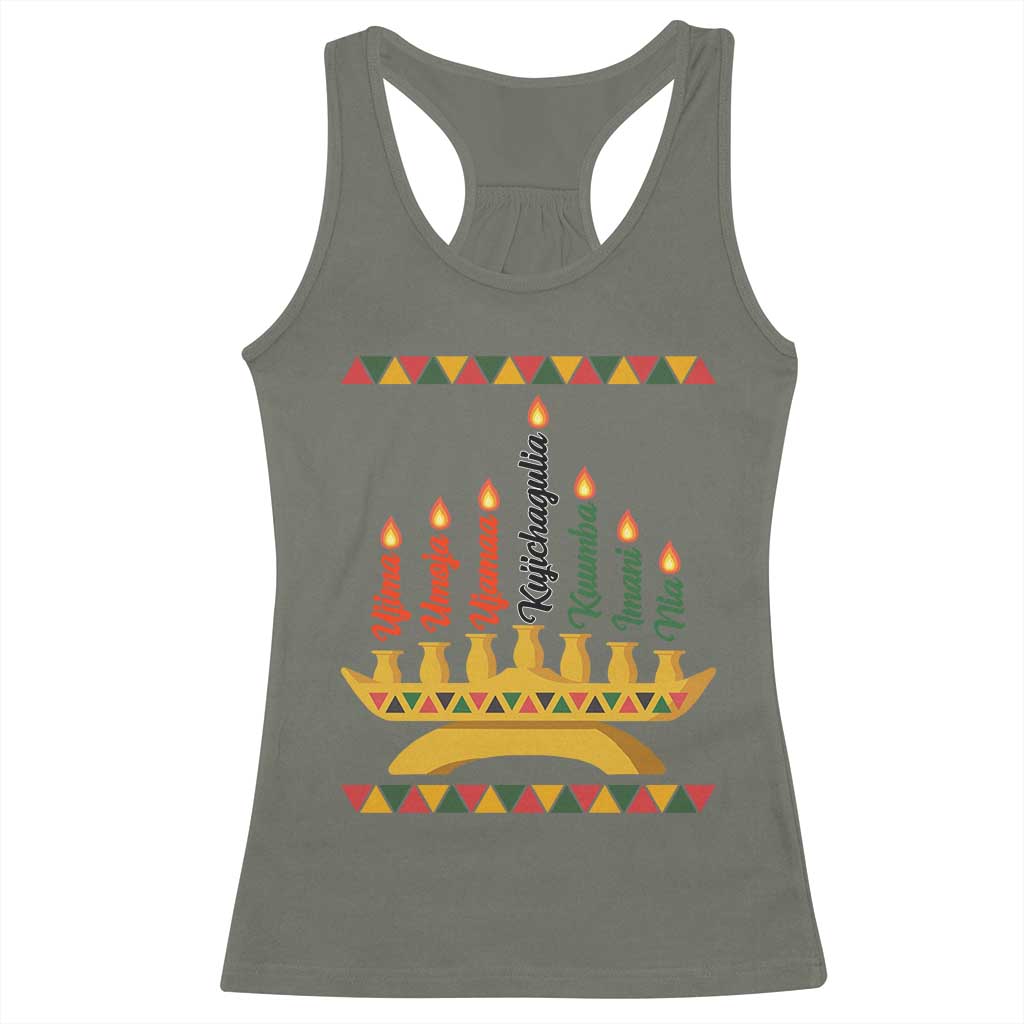 7 Principles Of Kwanzaa Racerback Tank Top Festival Of Lights African Heritage Gift - Wonder Print Shop