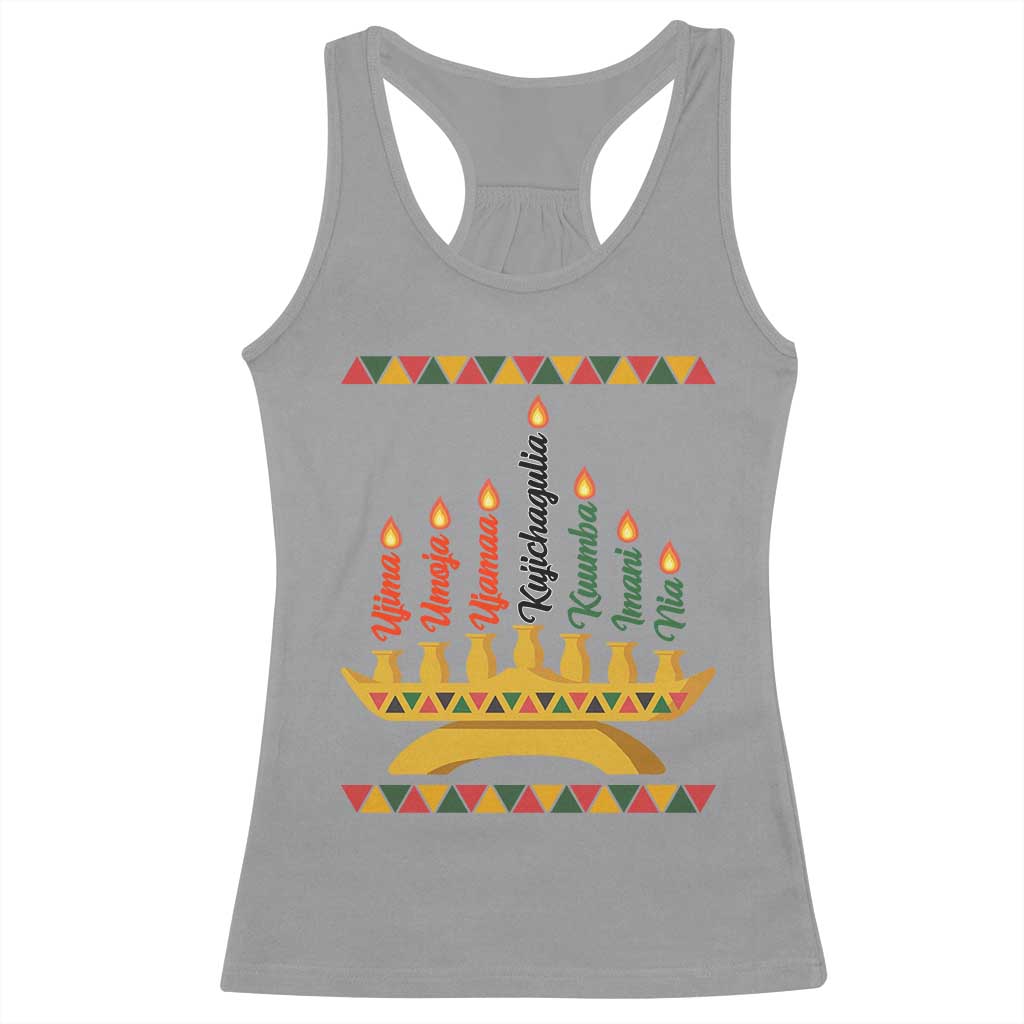 7 Principles Of Kwanzaa Racerback Tank Top Festival Of Lights African Heritage Gift - Wonder Print Shop