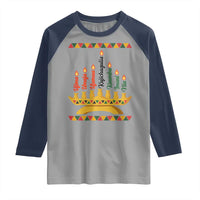 7 Principles Of Kwanzaa Raglan Shirt Festival Of Lights African Heritage Gift - Wonder Print Shop