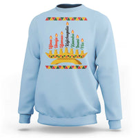 7 Principles Of Kwanzaa Sweatshirt Festival Of Lights African Heritage Gift - Wonder Print Shop