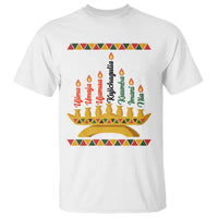 7 Principles Of Kwanzaa T Shirt Festival Of Lights African Heritage Gift - Wonder Print Shop