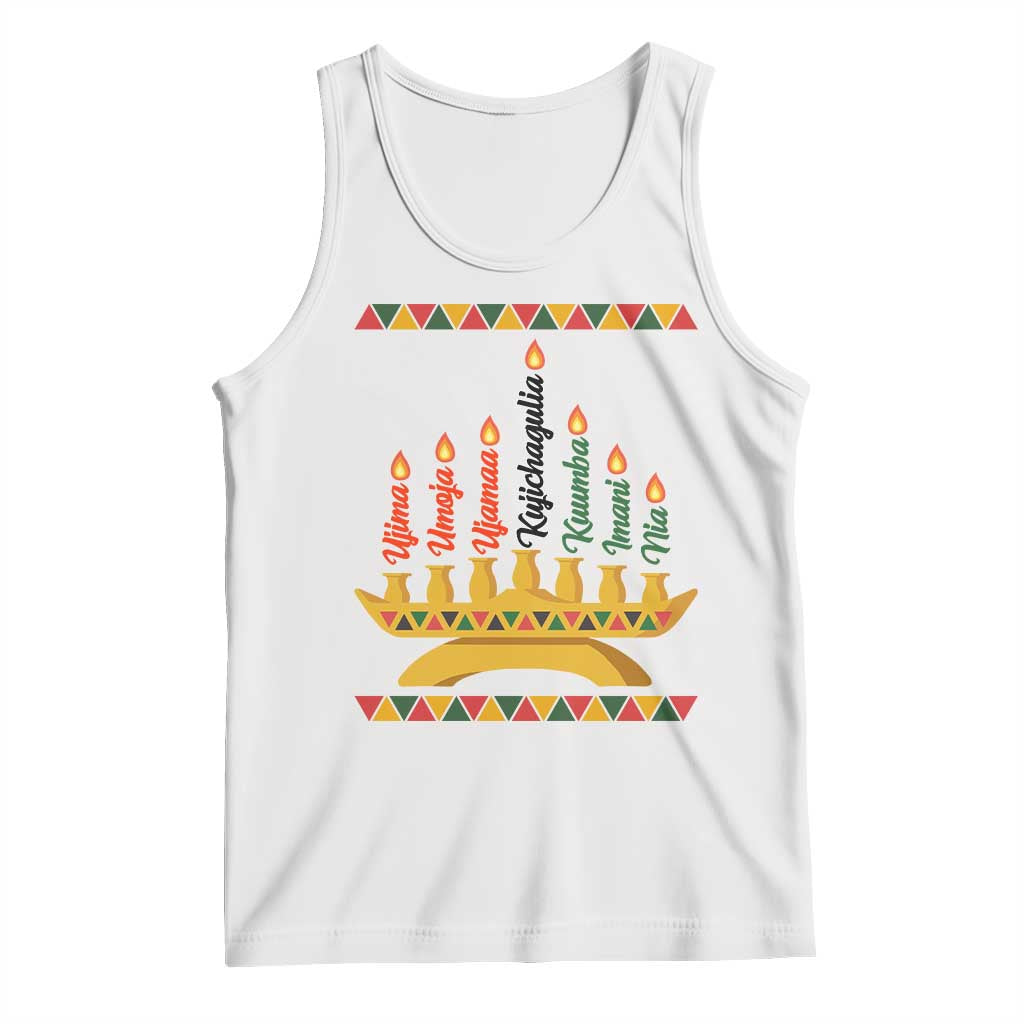7 Principles Of Kwanzaa Tank Top Festival Of Lights African Heritage Gift - Wonder Print Shop