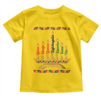 7 Principles Of Kwanzaa Toddler T Shirt Festival Of Lights African Heritage Gift - Wonder Print Shop