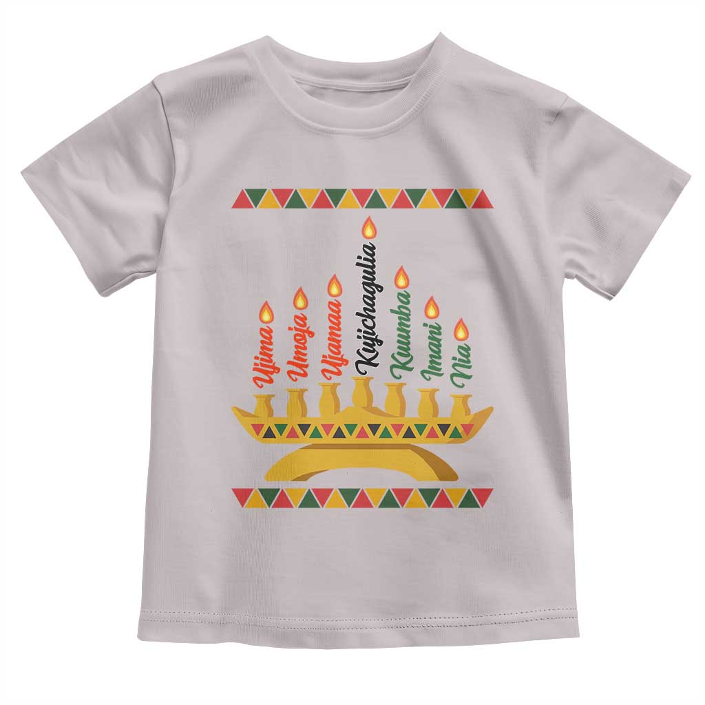 7 Principles Of Kwanzaa Toddler T Shirt Festival Of Lights African Heritage Gift - Wonder Print Shop