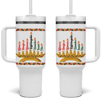 7 Principles Of Kwanzaa Tumbler With Handle Festival Of Lights African Heritage Gift - Wonder Print Shop