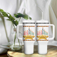 7 Principles Of Kwanzaa Tumbler With Handle Festival Of Lights African Heritage Gift - Wonder Print Shop