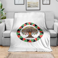 Kwanzaa Tree Of Life Throw Blanket African American Holiday Gift - Wonder Print Shop