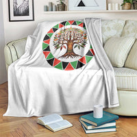 Kwanzaa Tree Of Life Throw Blanket African American Holiday Gift - Wonder Print Shop