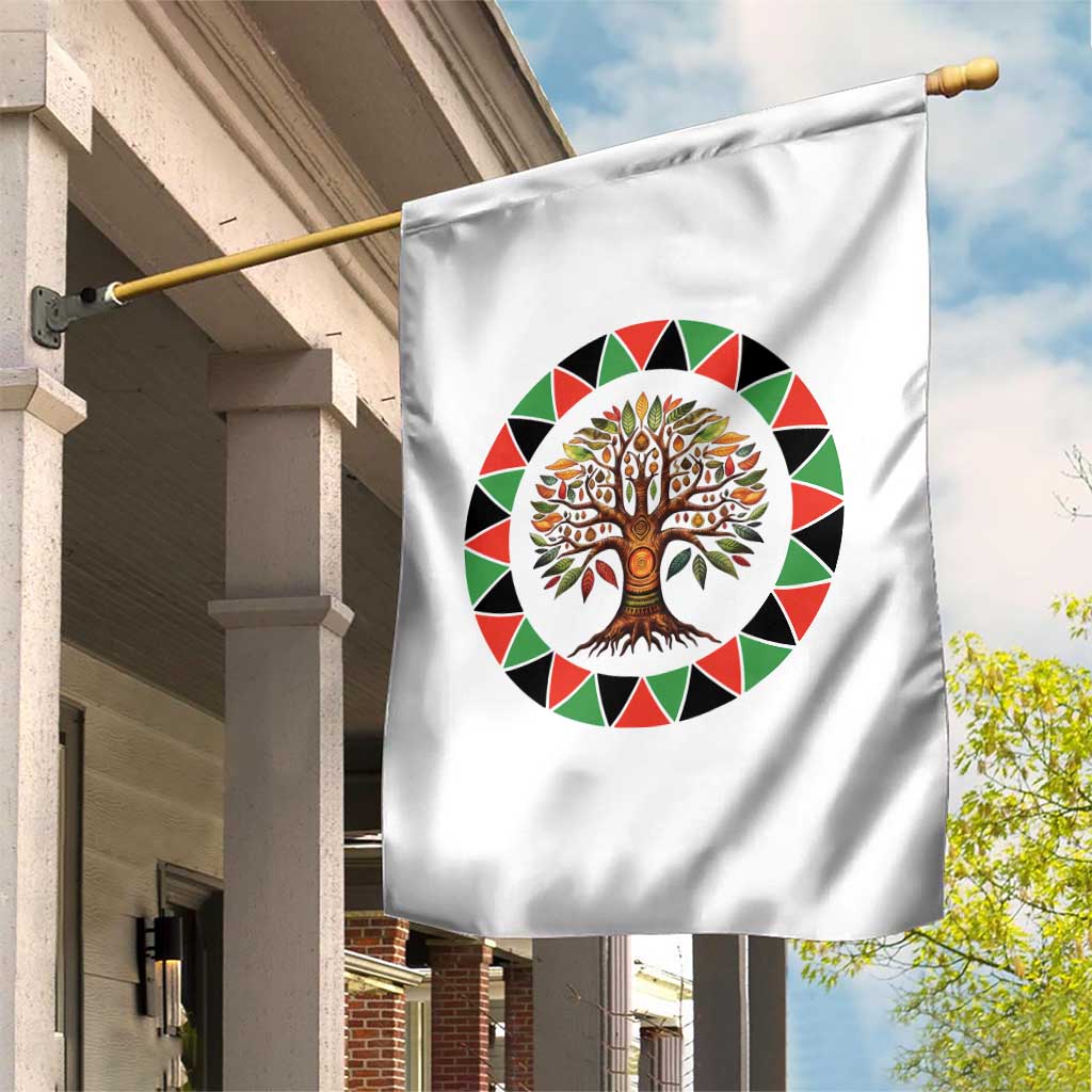 Kwanzaa Tree Of Life Garden Flag African American Holiday Gift - Wonder Print Shop