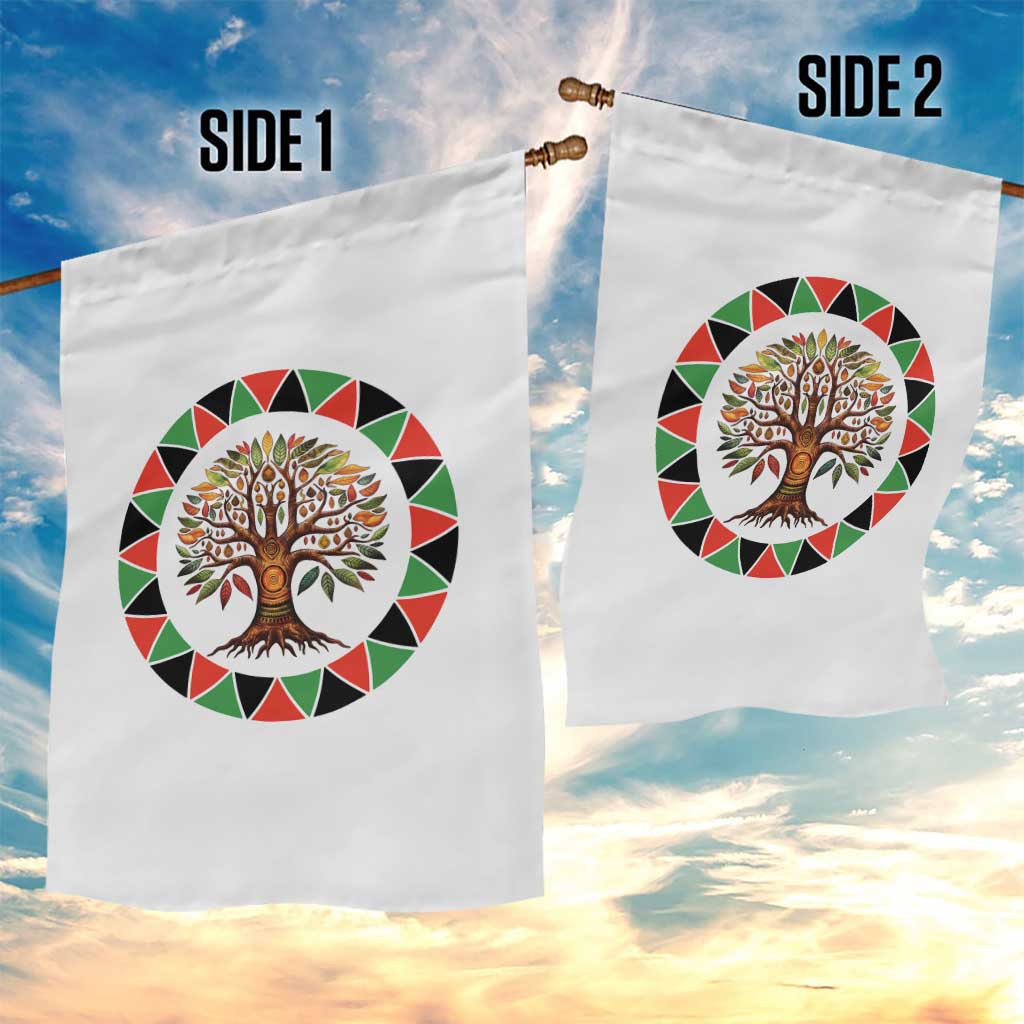 Kwanzaa Tree Of Life Garden Flag African American Holiday Gift - Wonder Print Shop