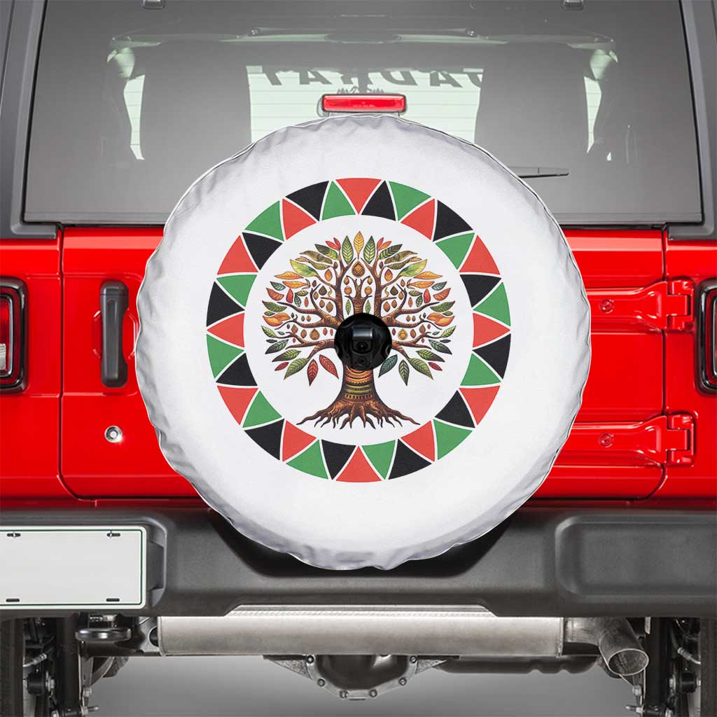 Kwanzaa Tree Of Life Spare Tire Cover African American Holiday Gift - Wonder Print Shop