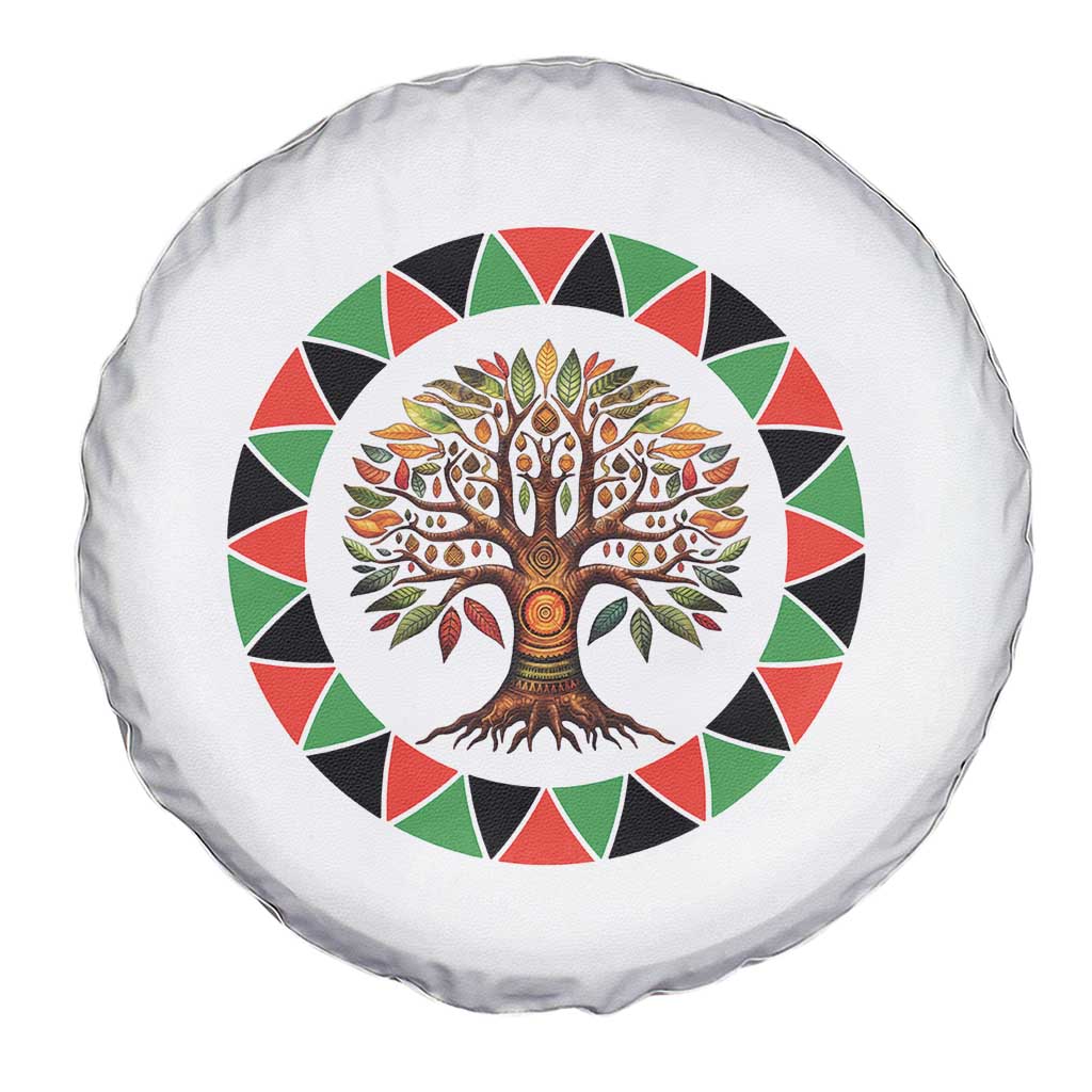 Kwanzaa Tree Of Life Spare Tire Cover African American Holiday Gift - Wonder Print Shop