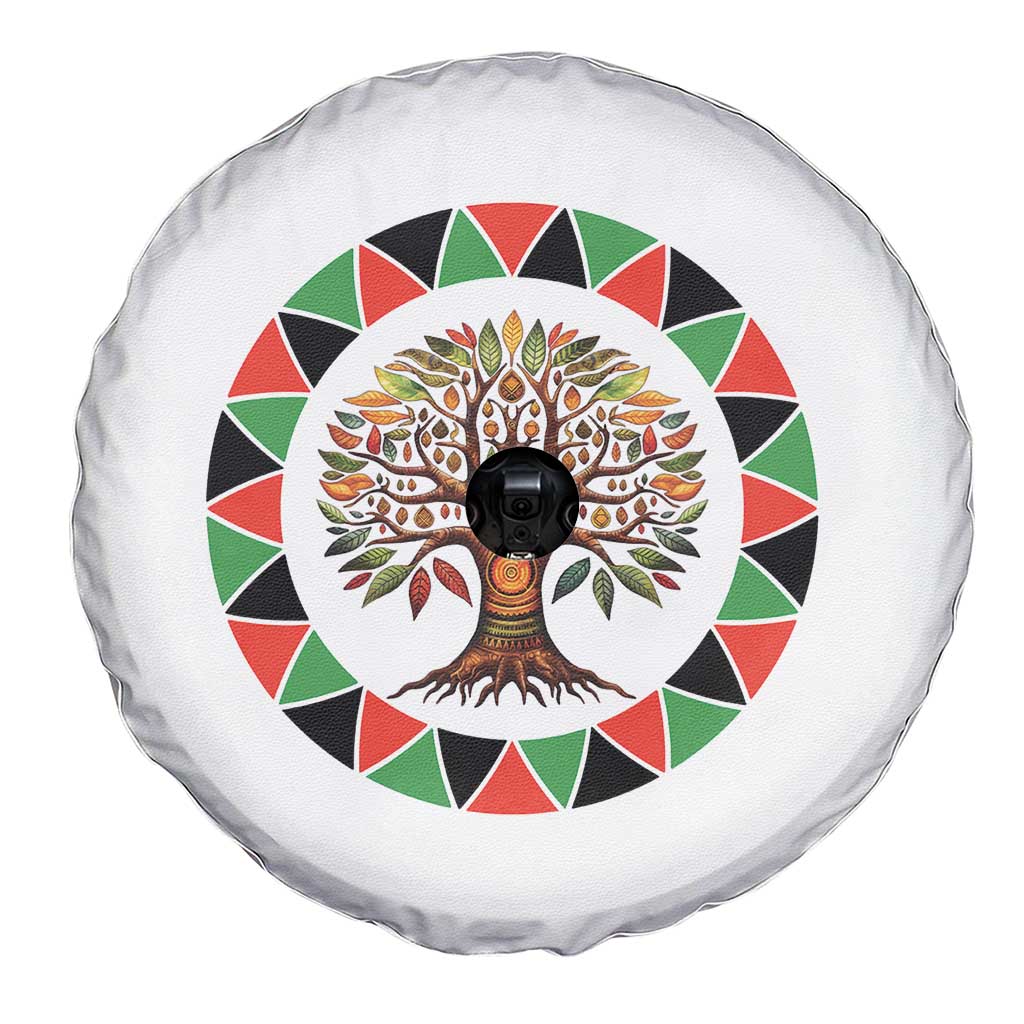 Kwanzaa Tree Of Life Spare Tire Cover African American Holiday Gift - Wonder Print Shop