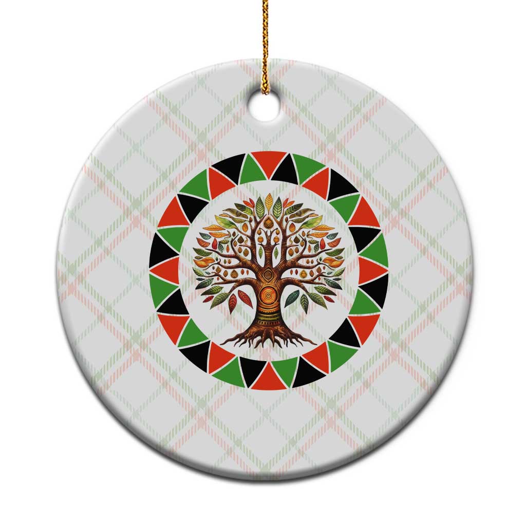 Kwanzaa Tree Of Life Ceramic Ornament African American Holiday Gift - Wonder Print Shop