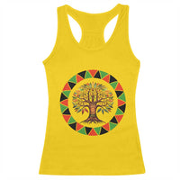 Kwanzaa Tree Of Life Racerback Tank Top African American Holiday Gift - Wonder Print Shop