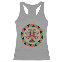 Kwanzaa Tree Of Life Racerback Tank Top African American Holiday Gift - Wonder Print Shop