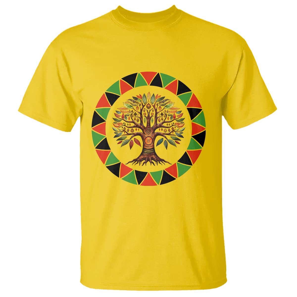 Kwanzaa Tree Of Life T Shirt African American Holiday Gift - Wonder Print Shop