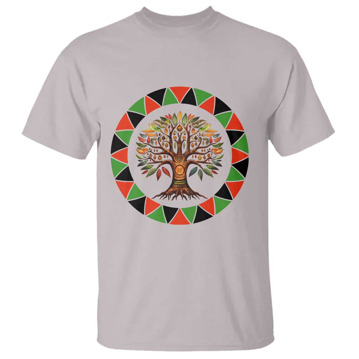 Kwanzaa Tree Of Life T Shirt African American Holiday Gift - Wonder Print Shop