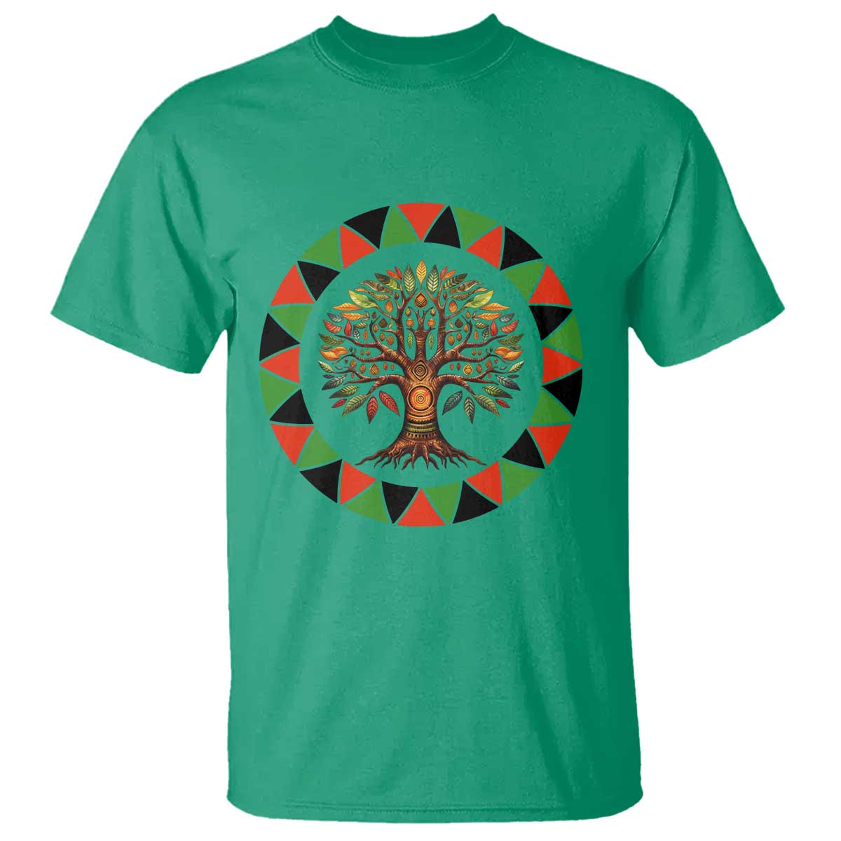 Kwanzaa Tree Of Life T Shirt African American Holiday Gift - Wonder Print Shop