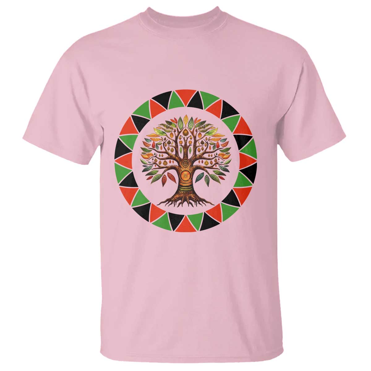 Kwanzaa Tree Of Life T Shirt African American Holiday Gift - Wonder Print Shop