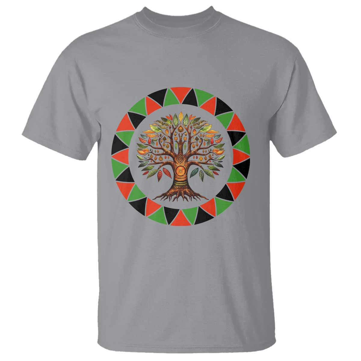 Kwanzaa Tree Of Life T Shirt African American Holiday Gift - Wonder Print Shop