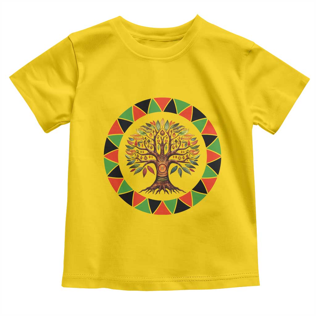 Kwanzaa Tree Of Life Toddler T Shirt African American Holiday Gift - Wonder Print Shop