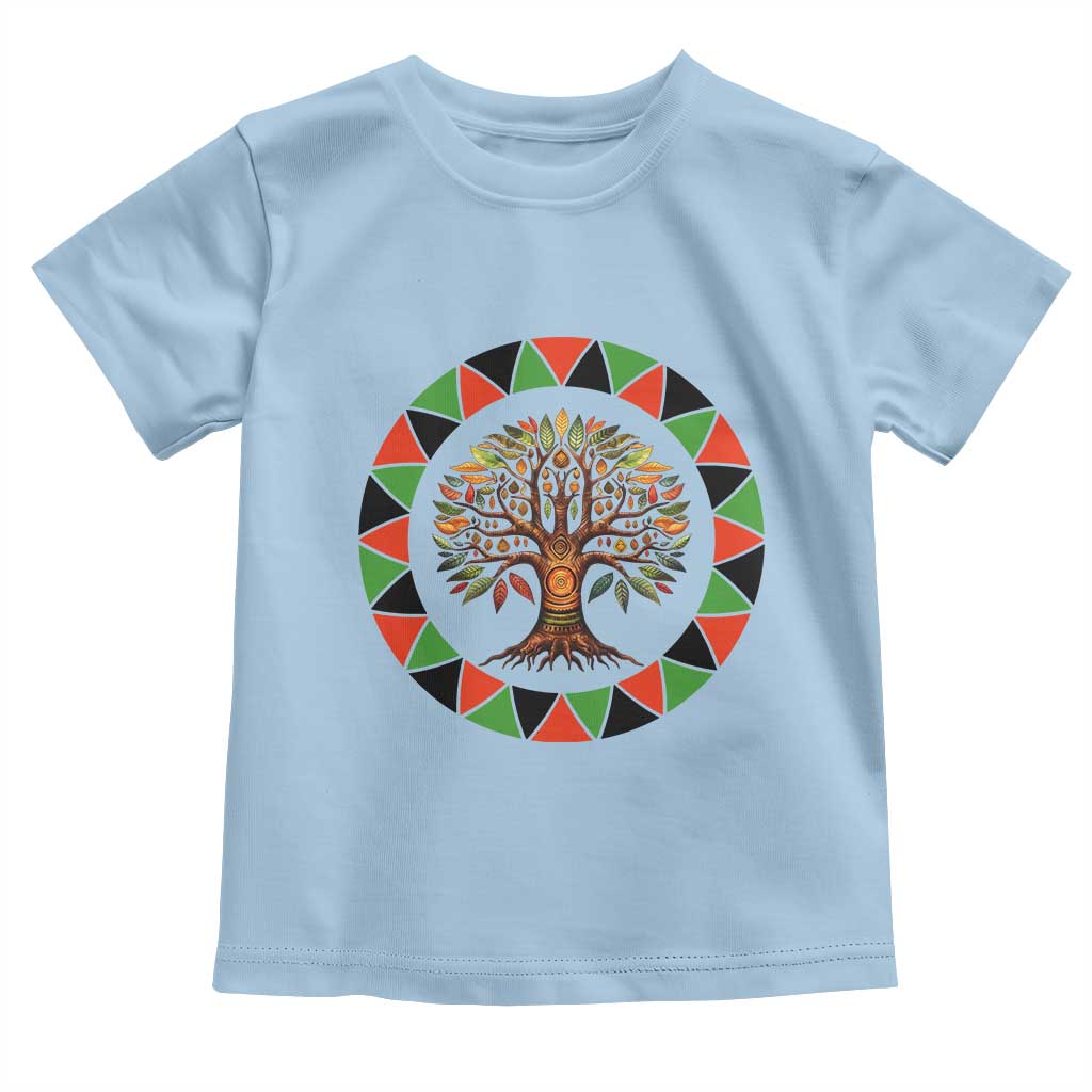 Kwanzaa Tree Of Life Toddler T Shirt African American Holiday Gift - Wonder Print Shop