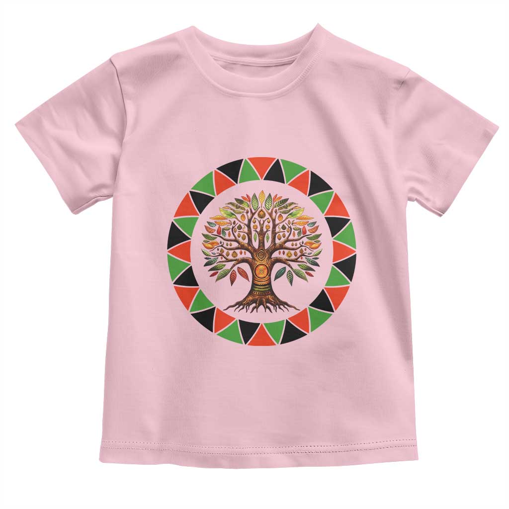 Kwanzaa Tree Of Life Toddler T Shirt African American Holiday Gift - Wonder Print Shop