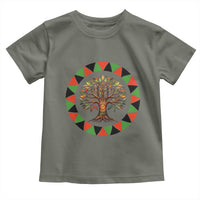 Kwanzaa Tree Of Life Toddler T Shirt African American Holiday Gift - Wonder Print Shop