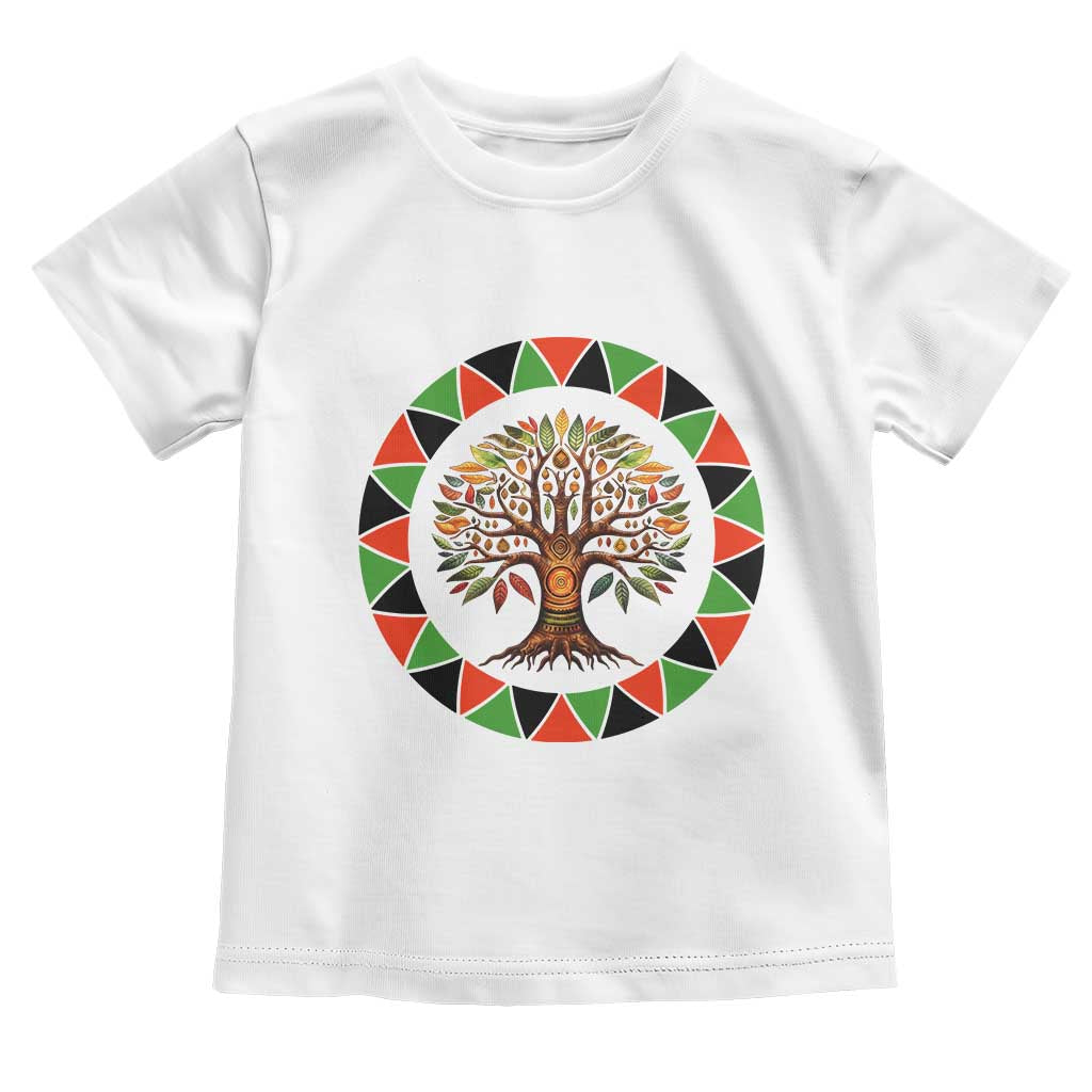 Kwanzaa Tree Of Life Toddler T Shirt African American Holiday Gift - Wonder Print Shop