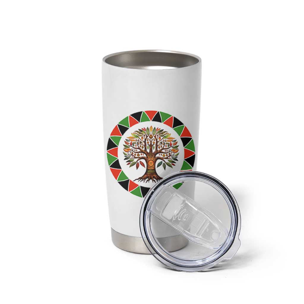 Kwanzaa Tree Of Life Tumbler Cup African American Holiday Gift - Wonder Print Shop