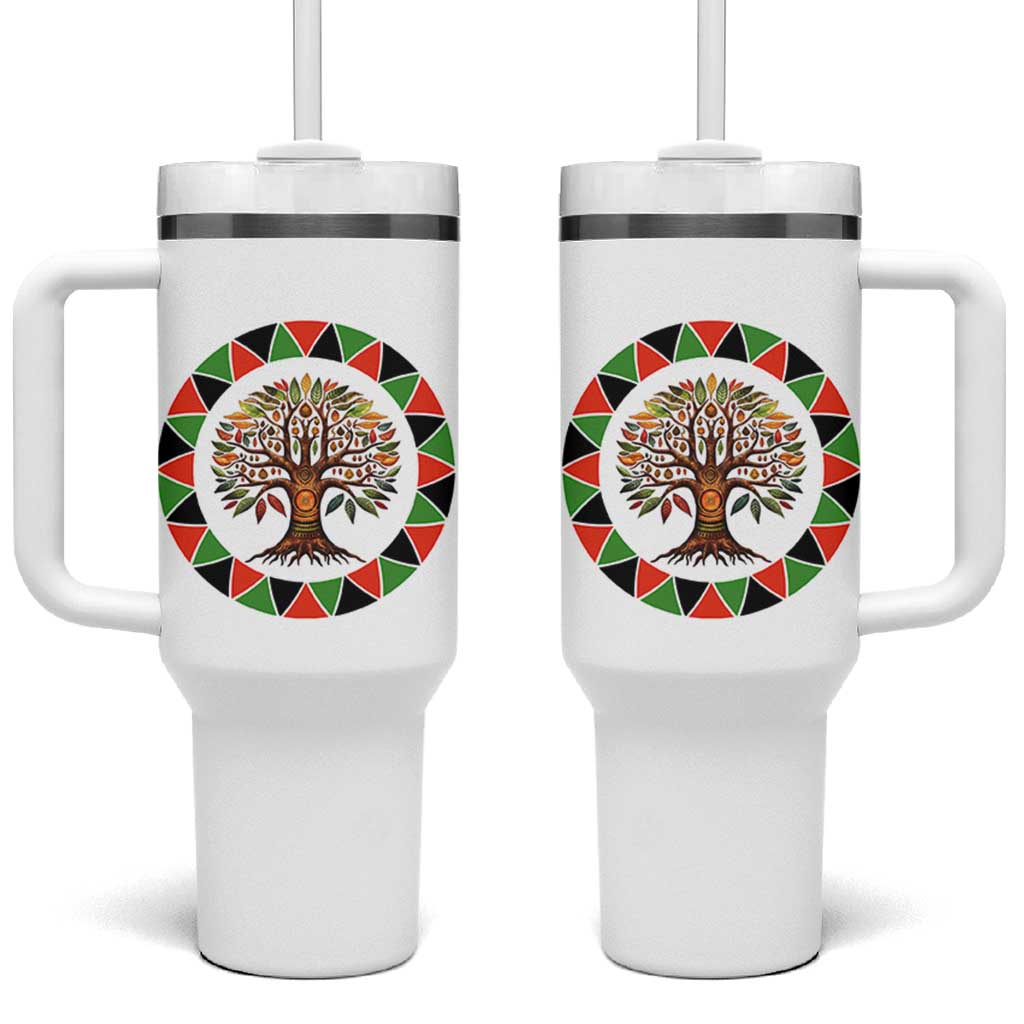 Kwanzaa Tree Of Life Tumbler With Handle African American Holiday Gift - Wonder Print Shop