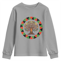 Kwanzaa Tree Of Life Youth Sweatshirt African American Holiday Gift - Wonder Print Shop