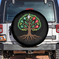 Seven Candles Of Kwanzaa Tree Of Life Spare Tire Cover African Heritage Gift - Wonder Print Shop