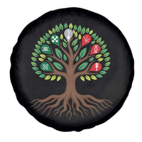 Seven Candles Of Kwanzaa Tree Of Life Spare Tire Cover African Heritage Gift - Wonder Print Shop