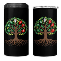 Seven Candles Of Kwanzaa Tree Of Life 4 in 1 Can Cooler Tumbler African Heritage Gift - Wonder Print Shop