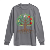 Seven Candles Of Kwanzaa Tree Of Life Long Sleeve Shirt African Heritage Gift - Wonder Print Shop