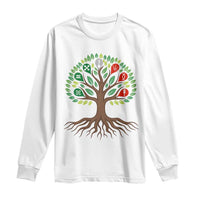 Seven Candles Of Kwanzaa Tree Of Life Long Sleeve Shirt African Heritage Gift - Wonder Print Shop