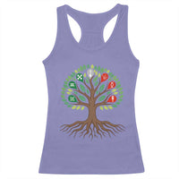 Seven Candles Of Kwanzaa Tree Of Life Racerback Tank Top African Heritage Gift - Wonder Print Shop