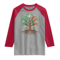Seven Candles Of Kwanzaa Tree Of Life Raglan Shirt African Heritage Gift - Wonder Print Shop