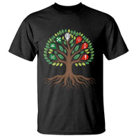 Seven Candles Of Kwanzaa Tree Of Life T Shirt African Heritage Gift - Wonder Print Shop