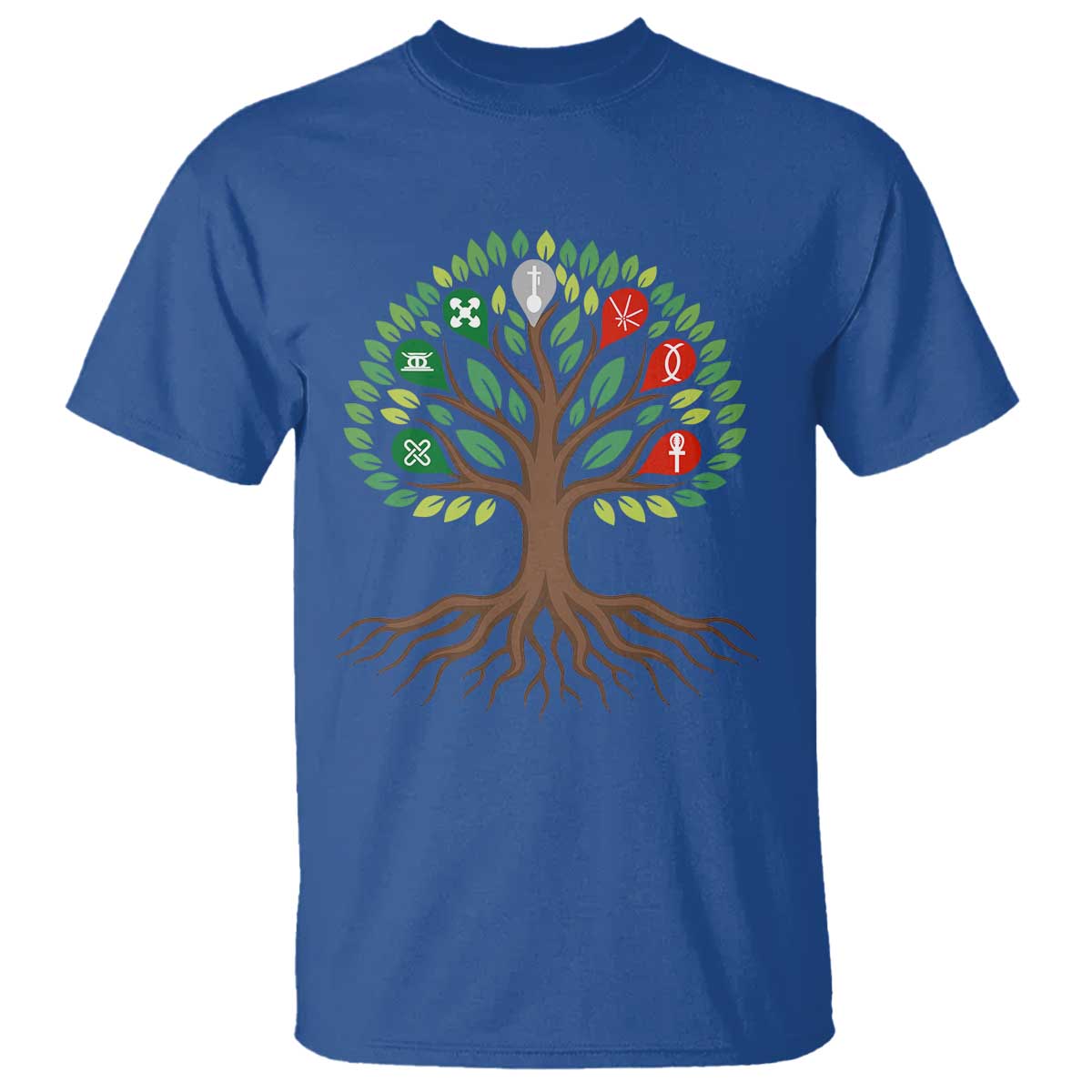 Seven Candles Of Kwanzaa Tree Of Life T Shirt African Heritage Gift - Wonder Print Shop