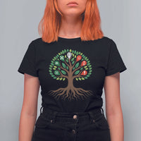 Seven Candles Of Kwanzaa Tree Of Life T Shirt For Women African Heritage Gift - Wonder Print Shop