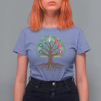 Seven Candles Of Kwanzaa Tree Of Life T Shirt For Women African Heritage Gift - Wonder Print Shop
