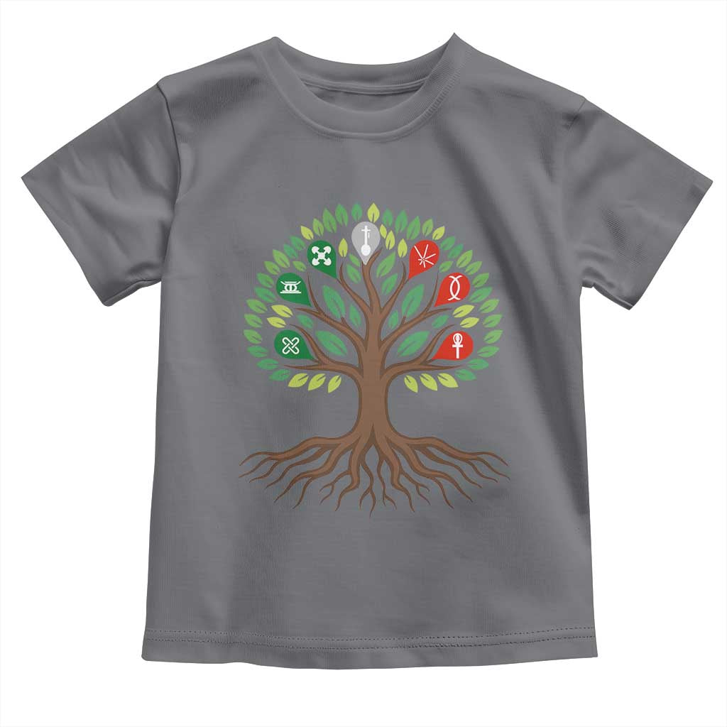 Seven Candles Of Kwanzaa Tree Of Life Toddler T Shirt African Heritage Gift - Wonder Print Shop