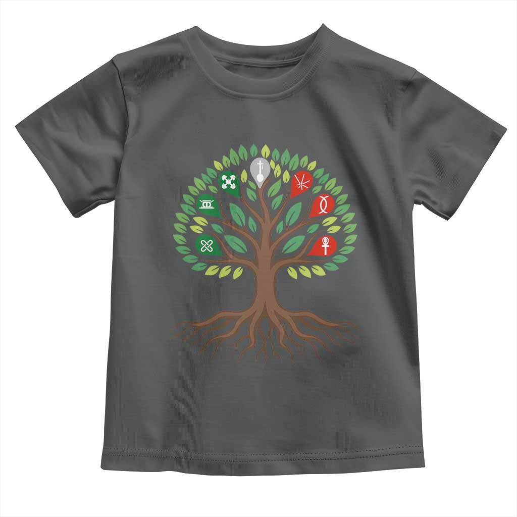 Seven Candles Of Kwanzaa Tree Of Life Toddler T Shirt African Heritage Gift - Wonder Print Shop